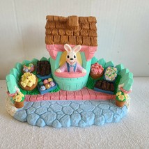 Vintage Easter Bunny Rabbit Family House Ceramic Figurine Home Decor Eas... - $19.99