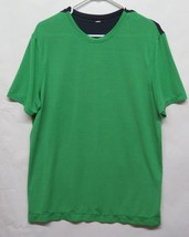 Lululemon Shirt Adult M L Metal Vent Tech Green Black Mens Vtg Gym Running - £18.52 GBP