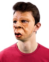 Funny Face Mask Male Female Non-Binary Puckered Lips Halloween Costume N1109 - £34.24 GBP