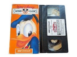 Walt Disney Cartoon Classics V. 2 : Here&#39;s Donald (VHS, 1991) Wide Open ... - $144.45 MXN