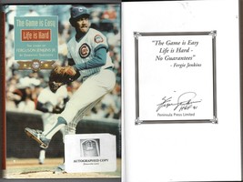 Fergie Jenkins Signed Hardcover Book The Game is Easy Life is Hard - £23.35 GBP