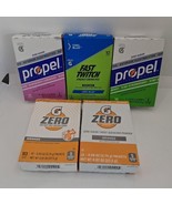 5 BOXES Gatorade, Fast Twitch , ZERO Propel *05/2025*Energy Drink Mix Co... - $27.42 CAD