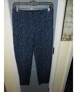 J. Jill Blue Flower Print Casual Pants Size 6 Women&#39;s EUC - $534.52 MXN