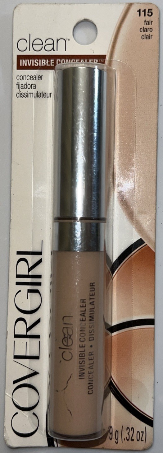1- COVERGIRL Clean Invisible Concealer #115 FAIR (New/Sealed/Discontinue... - $24.74