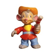 Vintage An American Tail Fievel Goes West PVC Mouse Figurine Applause 2.5"t 1991 - $13.98