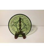 Vintage Clear Green Glass Candy or Nut Dish with Star Design/Patterns 5-... - £4.04 GBP