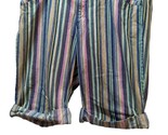 i.e. relaxed shorts 14 women multi colored striped blue pink green walki... - $16.82