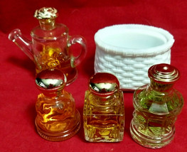 Vintage Avon Misc Small Cologne Decanters Hearts, Watering Can, Carousel +Basket - £6.30 GBP