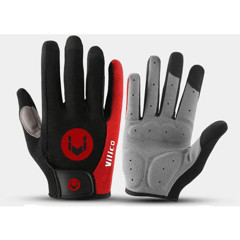 Cycling Anti-slip Full Finger Gloves MTB Bike Gloves Pad Men Women  Anti-shock o - £132.56 GBP