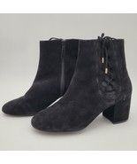 New Cole Haan Grand OS Leah Black Faux Suede Block Heel Booties Women&#39;s ... - $47.37 CAD