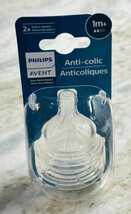 Philips 2 pack Avent Anti-colic Baby Bottle Slow Flow Nipple 1m+ New - £9.31 GBP