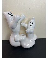 Vintage lotus Halloween ghost Taper Candle Holder Great Used Condition - $600.84 MXN