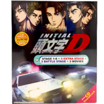 Initial D Complete Stage 1-6 +3 Movie +3 Extra Stage +3 Battle +Cd Ost Anime Dvd - £32.50 GBP
