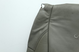 2009-2013 INFINITI G37 COUPE FRONT RIGHT UPPER SEAT COVER TAN H910 image 2
