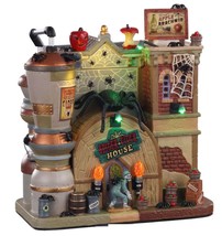 Lemax Spooky Town SPIDER CIDER HOUSE #05606 Exterior Lighted Building NE... - $59.94