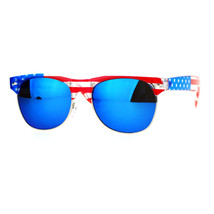 USA American Flag Print Sunglasses Unisex Patriotic Fashion Shades UV 400 - £8.66 GBP+
