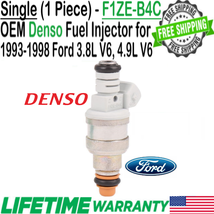 Genuine Denso x1 Fuel Injector for 1993-1998 Ford 3.8L V6 &amp; 4.9L I6 MPN#... - $37.61
