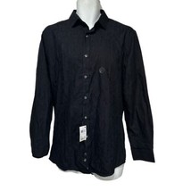 bar iii black camo button up shirt Size M 15 32/33 - £15.48 GBP