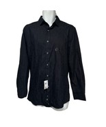 bar iii black camo button up shirt Size M 15 32/33 - £15.61 GBP