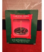 Hallmark 1989 Carousel Horse Christmas Ornament Display Stand - $14.80 CAD