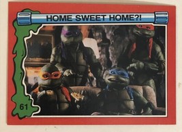 Teenage Mutant Ninja Turtles 2 TMNT Trading Card #61 Home Sweet Home - £1.51 GBP