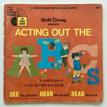 Acting Out The ABC&#39;s 7&#39; Vinyl Record / Book, Disneyland - 326, Children&#39;s Story  - £13.43 GBP