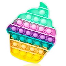 Rainbow Cupcake Pop It Toys - Satisfy Your Sweet Tooth and Relieve Stress with F - £10.13 GBP