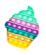 Rainbow Cupcake Pop It Toys - Satisfy Your Sweet Tooth and Relieve Stres... - £10.01 GBP