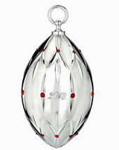Waterford Lismore Bauble Ornament 2013 Silverplated &amp; Bejeweled #159766 New - $32.57