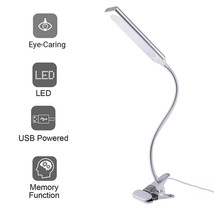48 LED Flexible USB-Powered Clip-On Desk Table Reading Lamp Dimmable LED Light - £25.65 GBP