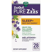 ZzzQuil Pure Zzzs Sleep + Next Day Energy 28 Tablets Each Expires 04/2025 - £8.53 GBP