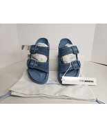 New Birkenstock Arizona Stone Washed Faded Denim - Size 37 - $7,068.41 MXN