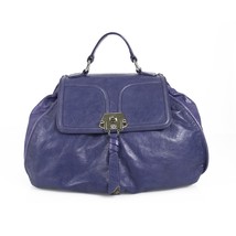 Francesco Biasia Blue Leather Top Handle Crossbody Shoulder Bag Handbag - $185.13