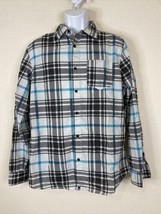 Ocean Current Men Size M Plaid Button Up Shirt Long Sleeve Pocket - £8.49 GBP