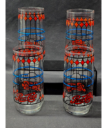 Vintage PEPSI COLA 6&quot; Glass - Stained Glass Tiffany Style - 14 Ounce Set... - $28.36 CAD