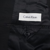 Calvin Klein Suit Mens 42 Black Single Breasted Notch Lapel Ventless Jacket - £20.55 GBP