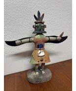 17” Large Signed Katsina Kachina Eagle Face Hand Carved Stone Native Ame... - $335.64 CAD