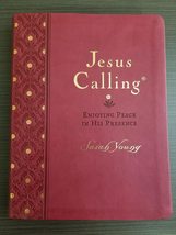 Jesus Calling ~ Enjoying Peace in His Presence ~ Red Imitation Leather [Imitatio - £27.96 GBP