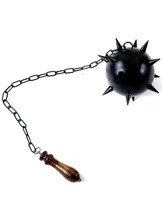 Medieval 16th Century Chin Ball Weapon Iron &amp; Wood Knight Weapon For Hom... - $83.22
