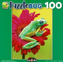 Close Up of Cute Flying Frog - 100 Pieces Jigsaw Puzzle - $10.88