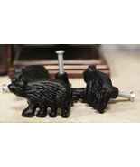 Cast Iron Rustic Western Black Bear Drawer Cabinet Door Knobs Hardware 1... - €33,48 EUR