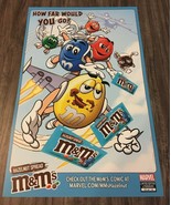 Marvel Comics M&amp;M M&amp;M&#39;S Paratroopers NYCC PROMO POSTER PRINT Orange Gree... - $20.37 CAD