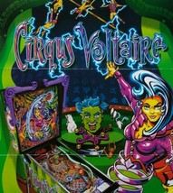 Cirqus Voltaire Pinball Flyer 1997 Original Art Circus Magic Fantasy 8.5&quot; x 11 - £11.74 GBP