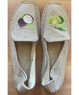 Soludos Size 8 Coconut Lime Tropical Embroidered Espadrille Slip On  Shoes - €42,79 EUR