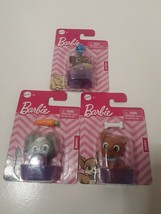 Mattel Barbie Lot Of 3 Kitten Puppy Bunny Pet Accessories Brand New Sealed - $9.89