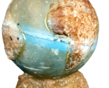 Vintage Mcm Grande Earth Globe Candela Unburnt Taglia Grande 5 &quot; Diametro - $47.08