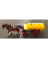 Shell Antique Horse Drawn Tank Wagon Bank Diecast #HC0358 - $54.24 CAD