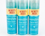 Burts Bees Mattifying Reduce Shine Bamboo Powder Face Balm 0.32oz Lot of 3 - £17.54 GBP