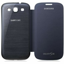 NEW Genuine Samsung Flip Cover Case BLUE for Galaxy S III 3 Cell Phones 1G6FBE - £4.46 GBP