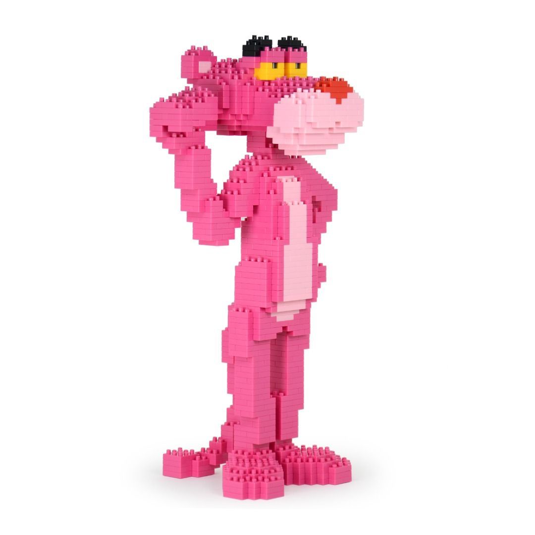 Pink Panther Brick Sculpture (JEKCA Lego Brick) DIY Kit Item image 2